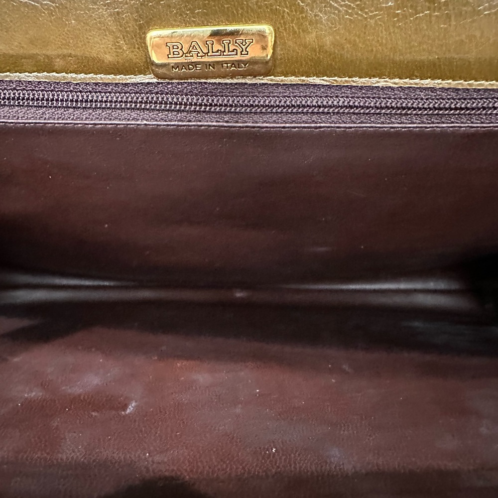 Bally Vintage “Rosalyn” Colorblock Suede Shoulder Bag – Made in Italy - Picture 10 of 10